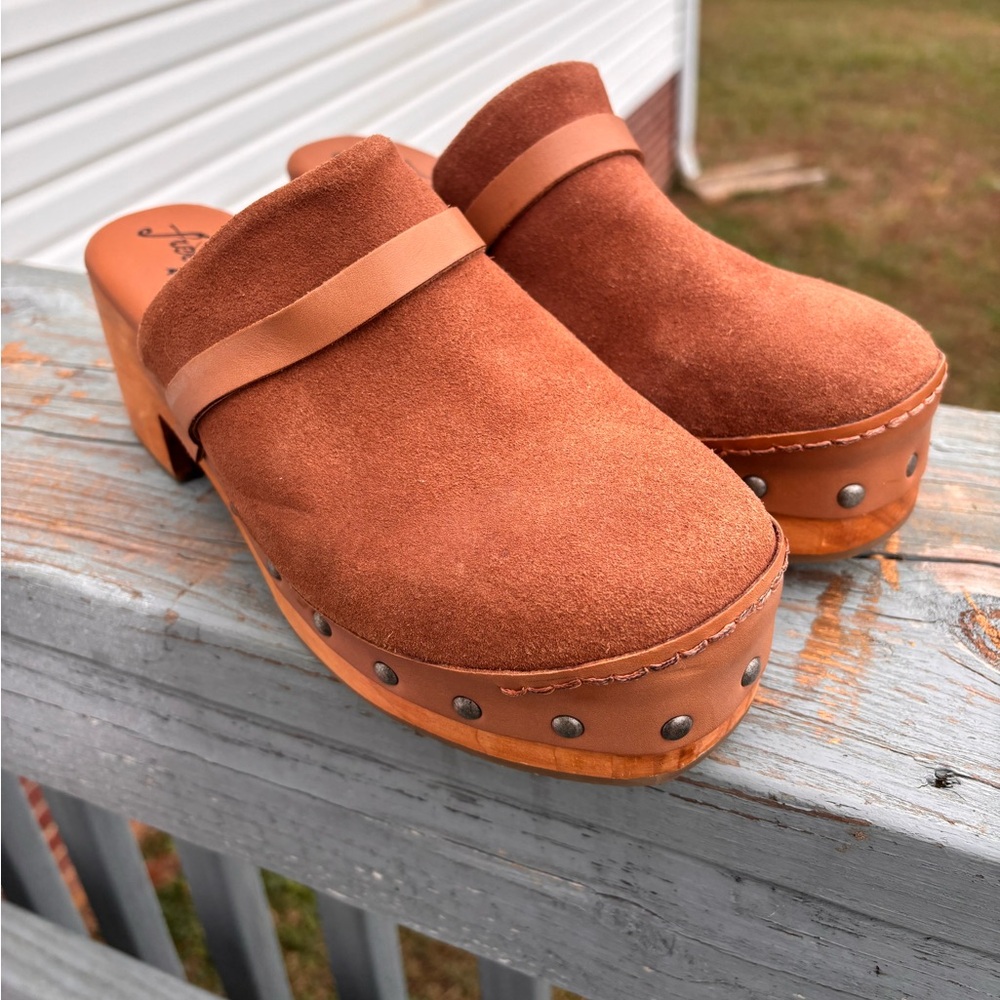 Free People calabasas clog cognac - Picture 2 of 10